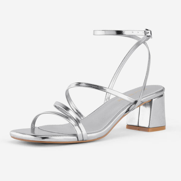 Ankle Strap Low Heel Sandals