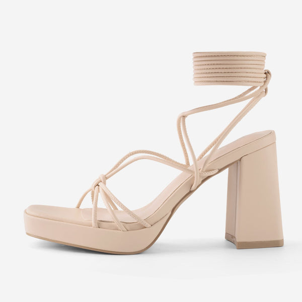 Pearl Strappy Heels for Women