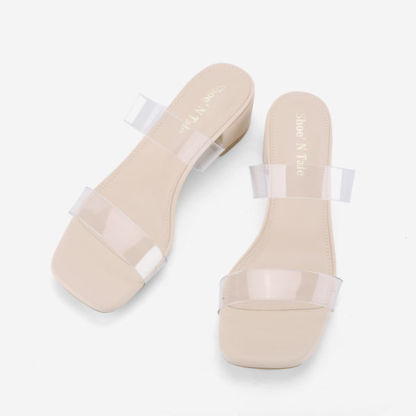 Square Toe Clean Low Heels