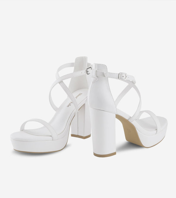 Block Strappy Heels