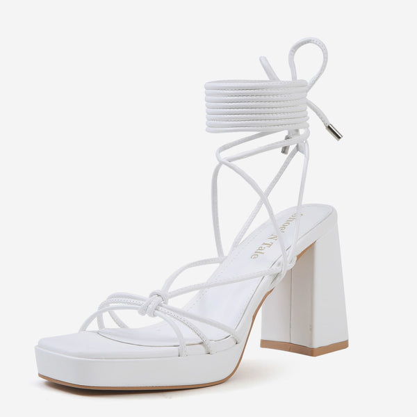 Pearl Strappy Heels for Women