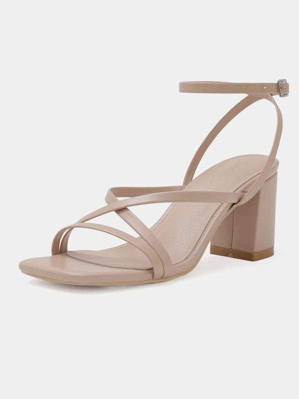 Women's Square Toe Heeled Sandals