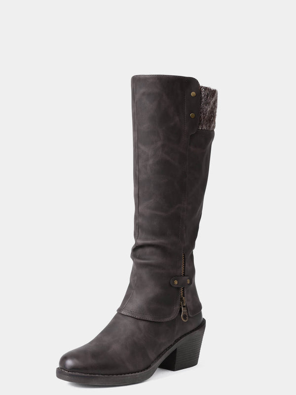 Women's Mid Calf Riding Boots